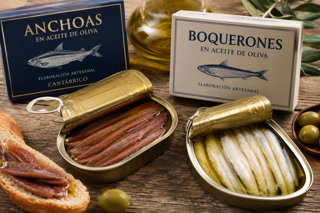Diferencia entre anchoa y boquerón